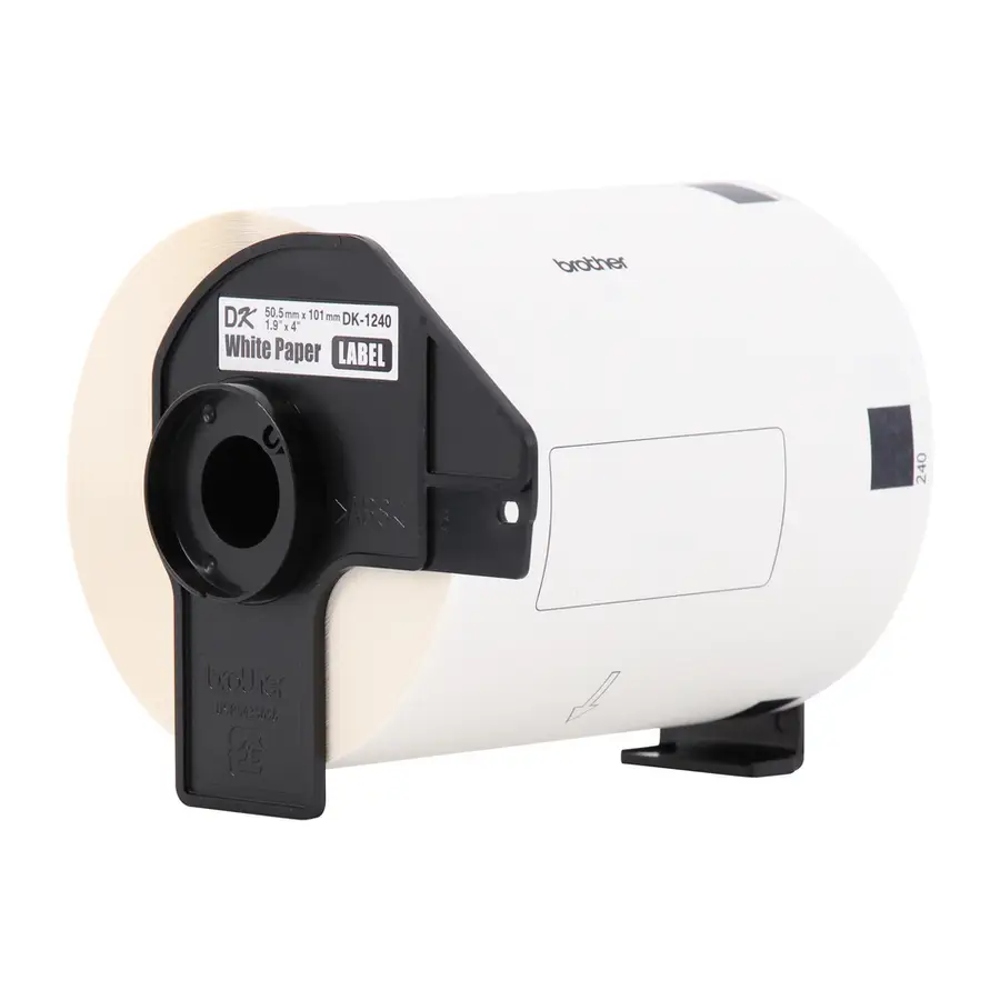 ROLLO DE ETIQUETAS BROTHER DK1240 600PZAS PRE CORTADAS NB 505MM X 101MM DK1240