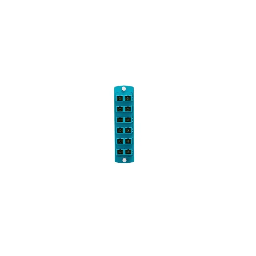 PLACAACOPLADORA50(OM3&4)MMDUPLEXSC12FIBRASLEVITON5F100-2QC