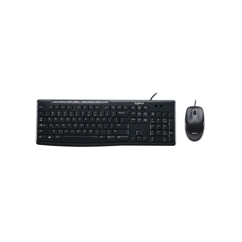 KIT LOGITECH MK200 TECLADO/MOUSE TECLAS MULTIM. USB BLACK (920-002716)