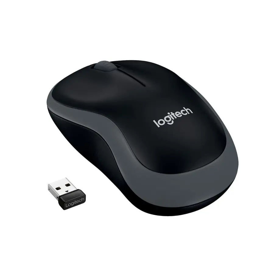 MOUSE LOGITECH M185 OPTICO USB PLUG & PLAY 1,000DPI GREY (910-002225)