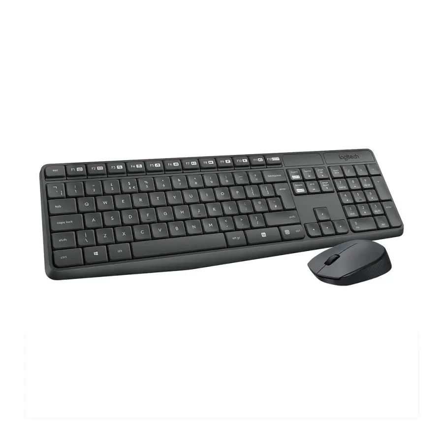 KIT LOGITECH MK235 TECLADO/MOUSE USB 10 MT BLACK (920-007901)