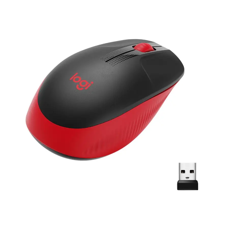 MOUSE LOGITECH M190 OPTICO USB PLUG & PLAY 1,000 DPI RED (910-005904)