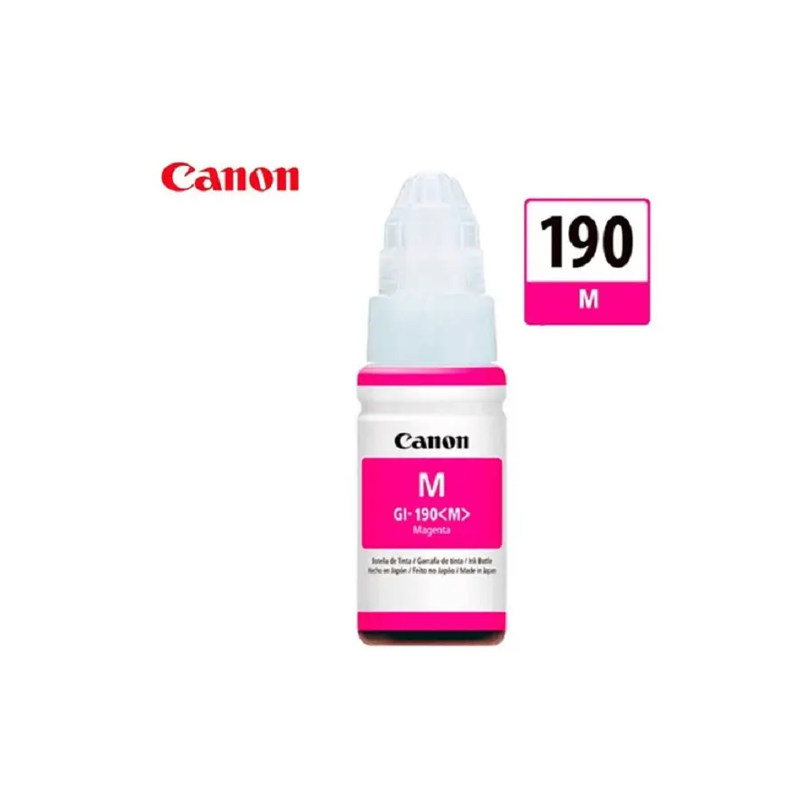 BOTELLA DE TINTA CANON GI-190 M PARA PIXMA G1100 G2100 G3100