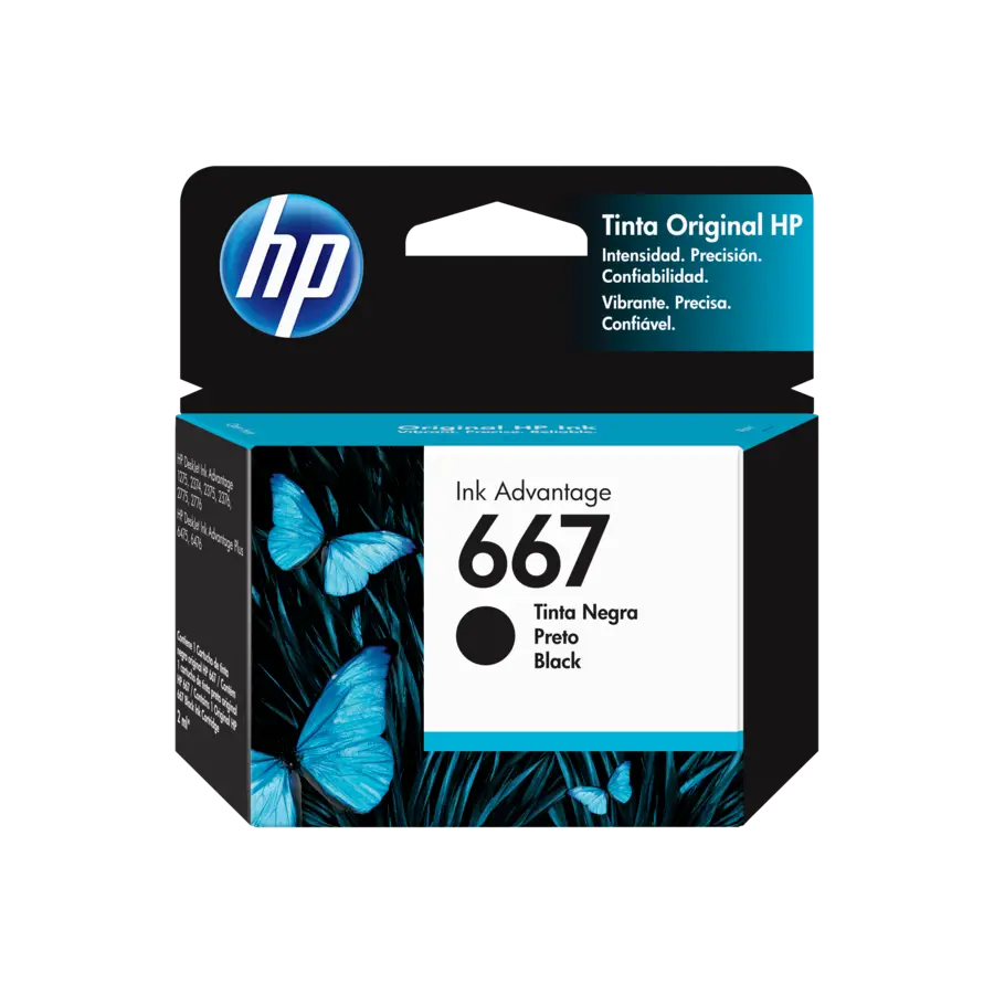 CARTUCHO HP 667 NEGRO INK ADVANTAGE 3YM79AL