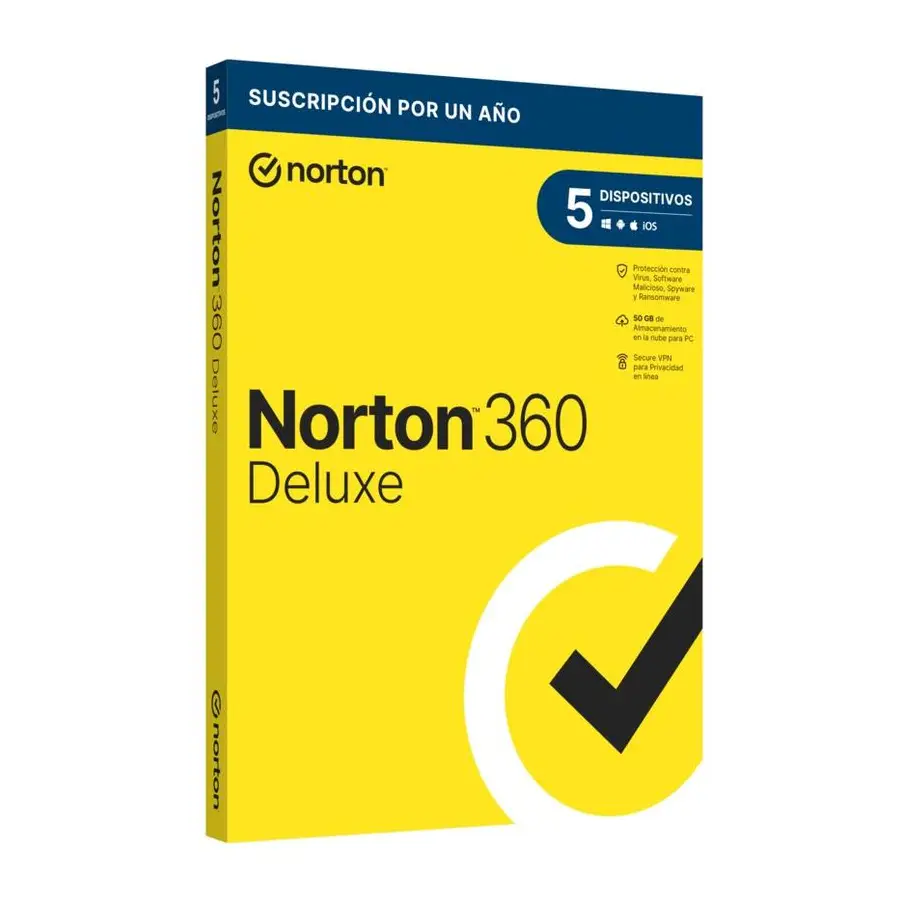 NORTON 360 DELUXE 5 DISPOSITIVOS 1 AÑO (21414709)