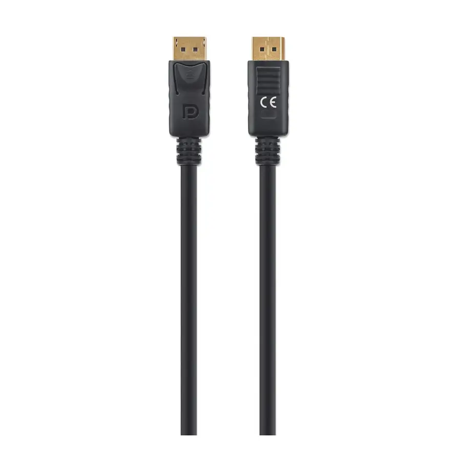 CABLE DISPLAYPORT MANHATTAN V1.4 M-M, 2.0M NEGRO ECON. 8K60HZ 355575