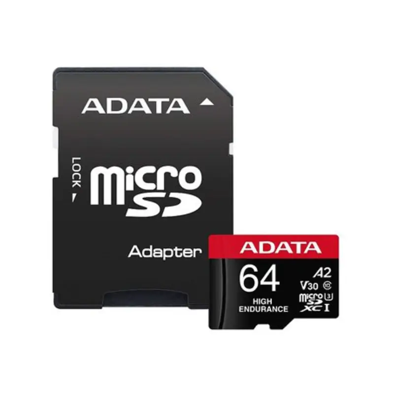 MEMORIA MICROSDXC ADATA 64GB U3 V30S ENDURANCE (AUSDX64GUI3V30SHA2-RA1)