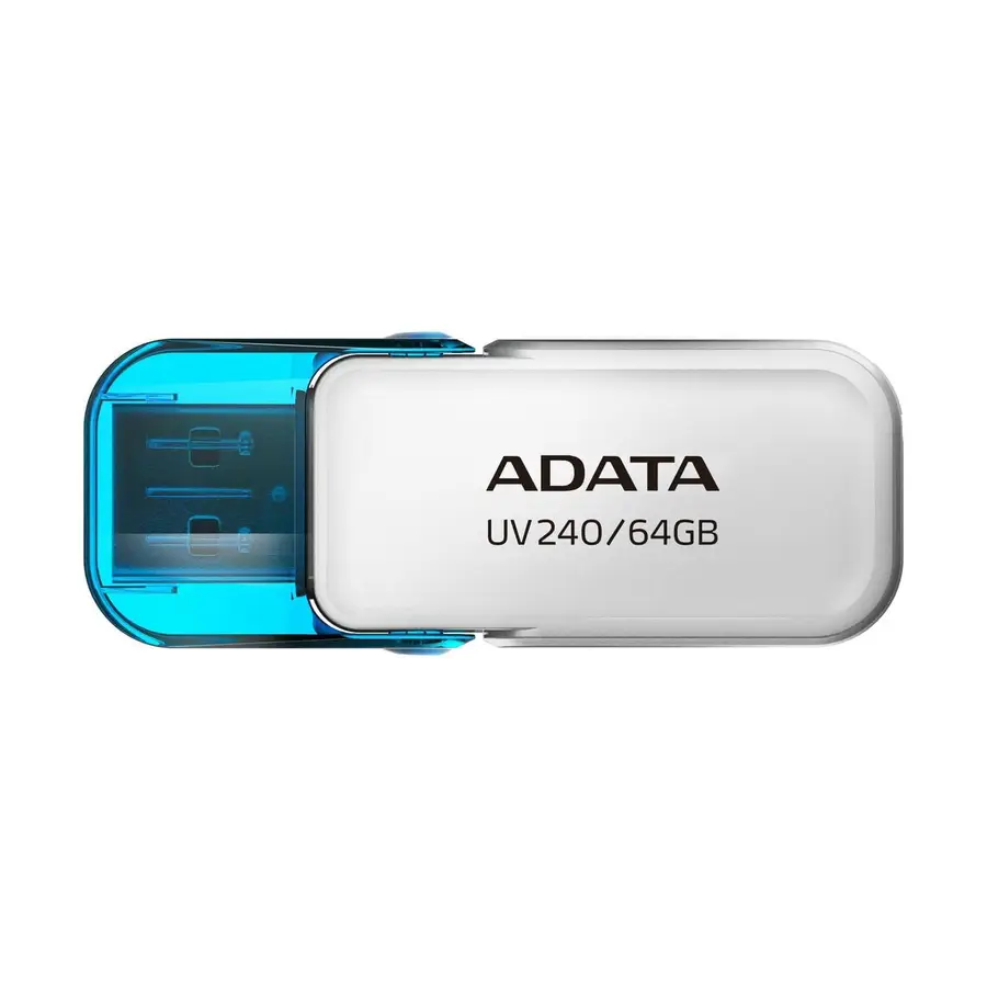 MEMORIA FLASH ADATA UV240 64GB BLANCO 2.0 (AUV240-64G-RWH)