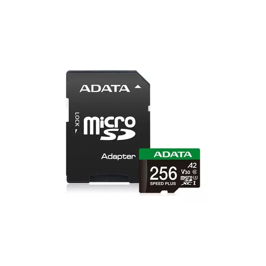 MEMORIA MICROSDXC ADATA 256GB U3 V30S SPEED PLUS (UD256GUI3V30A2SP-RA1)