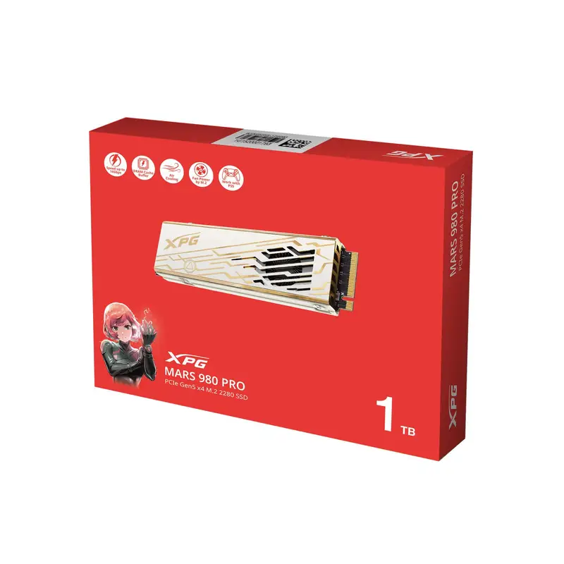 UNIDAD SSD M.2 XPG MARS 980 PRO PCIE GEN 5X4 1TB (SMAR-980P-1TCI)