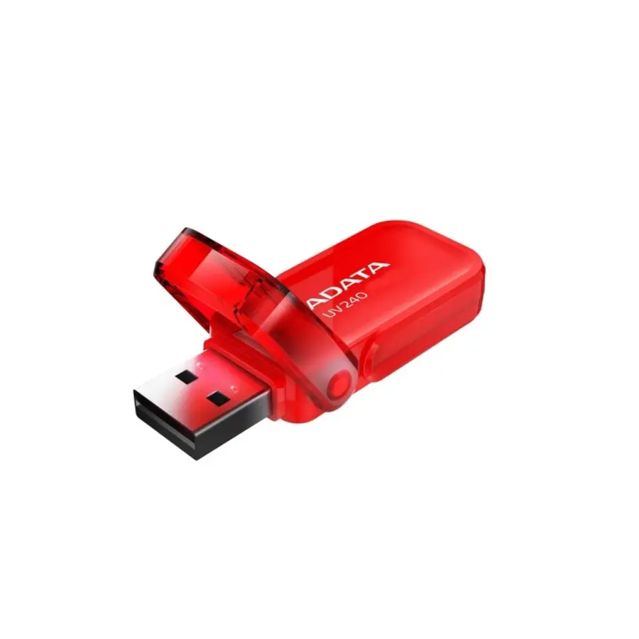 MEMORIA FLASH ADATA UV240 32GB  ROJO 2.0 (AUV240-32G-RRD)