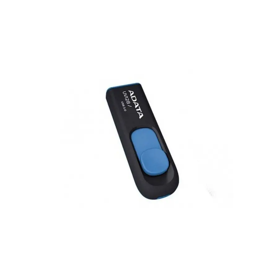 MEMORIA FLASH ADATA UV128 32GB USB 3.2 NEGRO/AZUL (AUV128-32G-RBE)