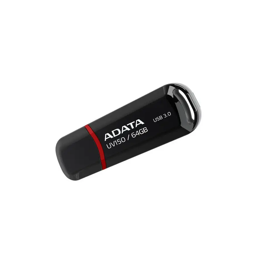 MEMORIA FLASH ADATA UV150 64GB USB 3.2 NEGRO (AUV150-64G-RBK)