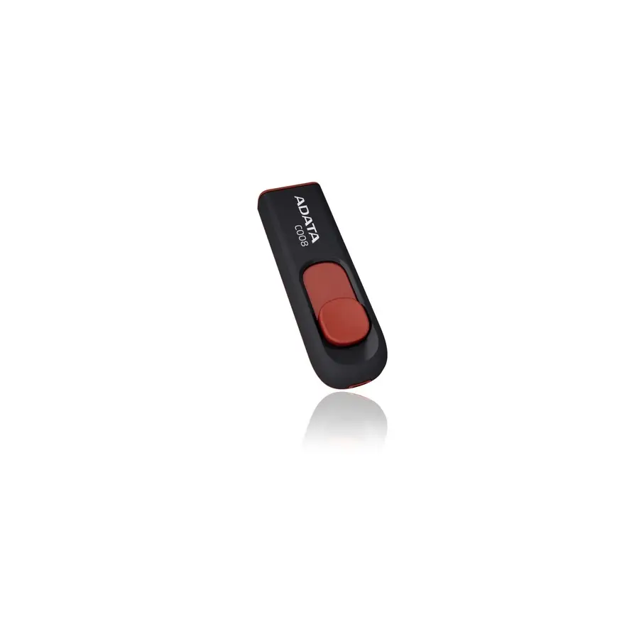 MEMORIA FLASH ADATA C008 32GB USB 2.0 NEGRO/ROJO (AC008-32G-RKD)