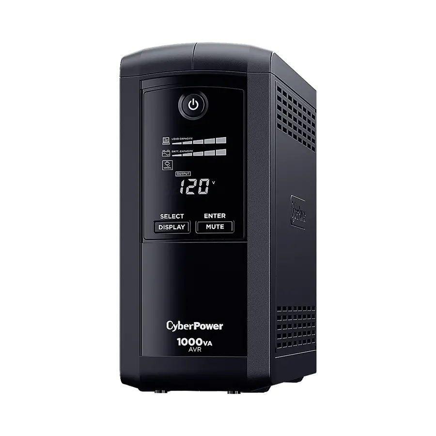 UPS/NO BREAK CYBERPOWER CP1000AVRLCDa 1000VA/600W LCD/ AVR/9CONT