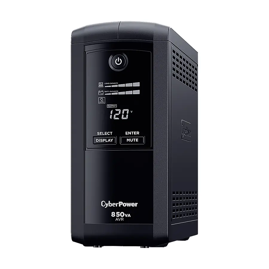 UPS/NO BREAK CYBERPOWER CP850AVRLCDa 850VA/510W LCD/AVR/9 CONT
