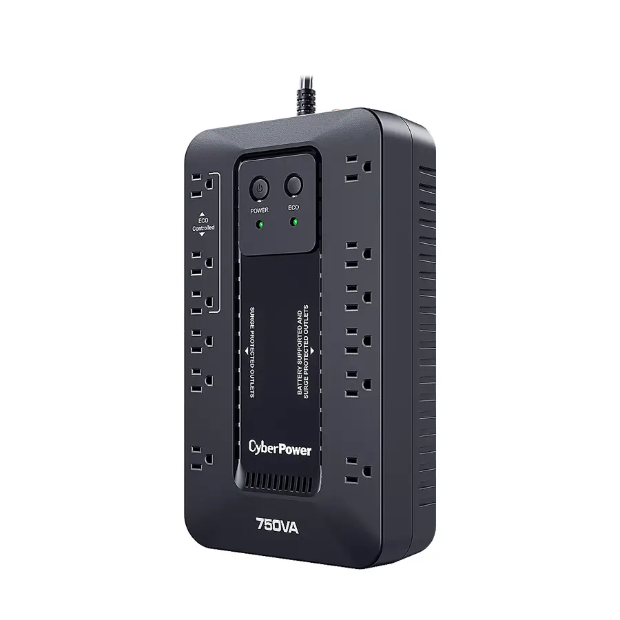 UPS/NO BREAK CYBERPOWER EC750G 750VA/450W STANDBY/COMPACTO/12CONT