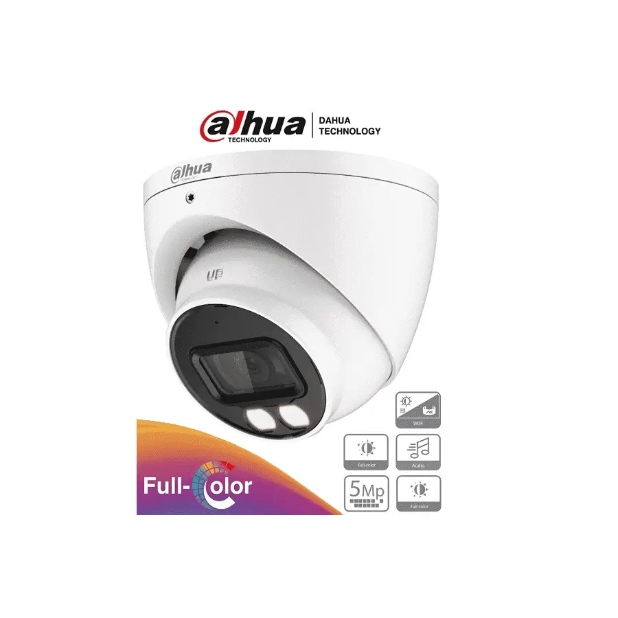 DAHUA CAMARA DOMO F.C. 5 MP / IP67 (DH-HAC-HDW1509TN-A-LED-0360B)