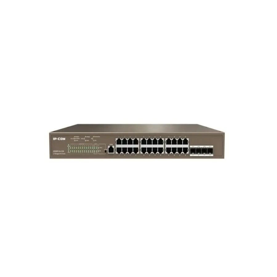 SWITCH TENDA IPCOM 24P 10/100/1000 POE AF/AT 370W L3 /G5328P-24-410W