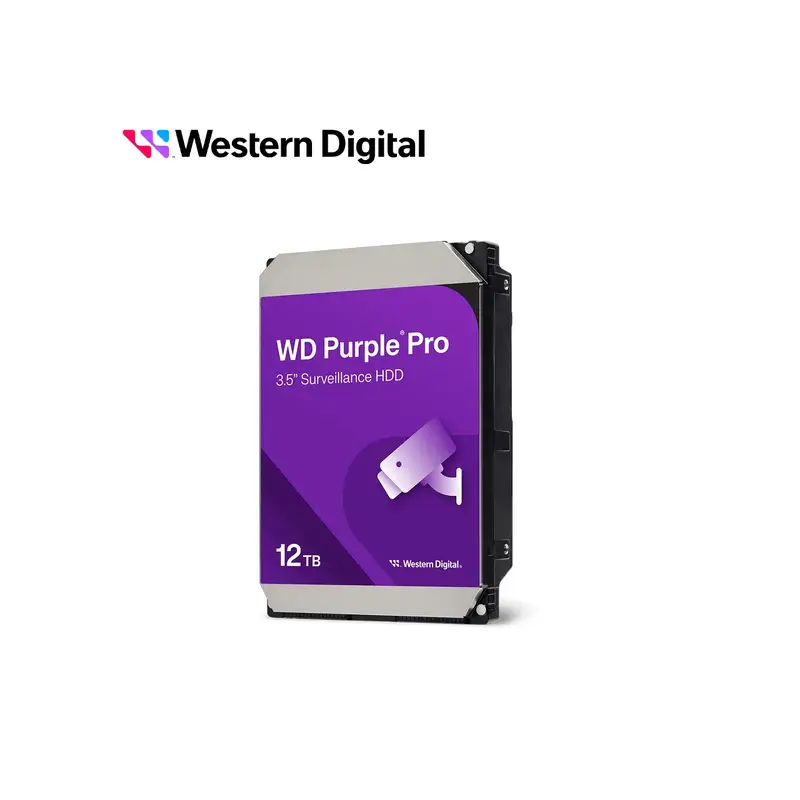DISCO DURO INTERNO WD 12TB 3.5" 512MB SATA3 7200RPM PURPLE PR (WD122PURP)