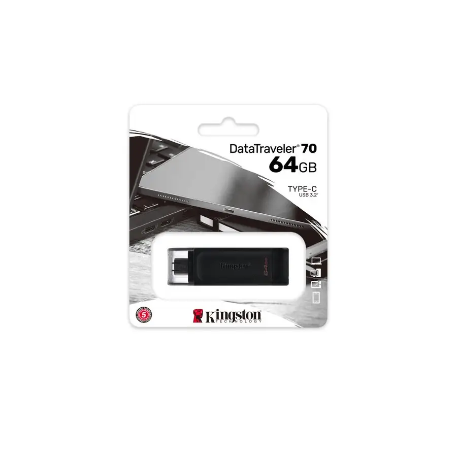 MEMORIA FLASH KINGSTON 64 GB USB-C 3.2 GEN 1 (DT70/64GB)