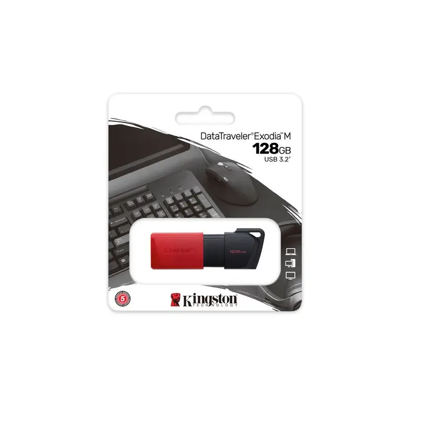 MEMORIA FLASH KINGSTON 128GB USB 3.2 GEN 1 EXODIA M(DTXM/128GB)