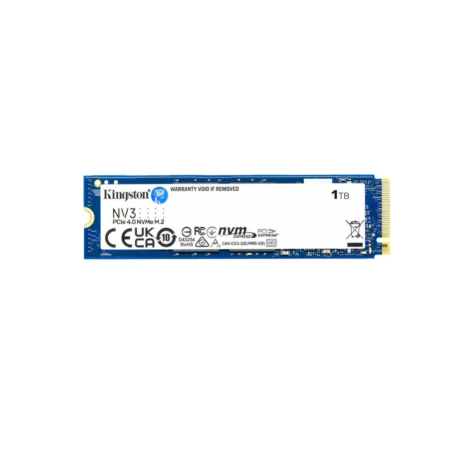 UNIDAD SSD KINGSTON NV3 1TB M.2 2280 NVMe 6000MB/S (SNV3S/1000G)