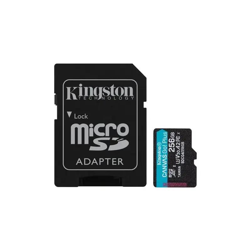 MEMORIA MICRO SDXC KINGSTON 256GB CANVAS GO PLUS GEN4 V30 (SDCG4/256GB)