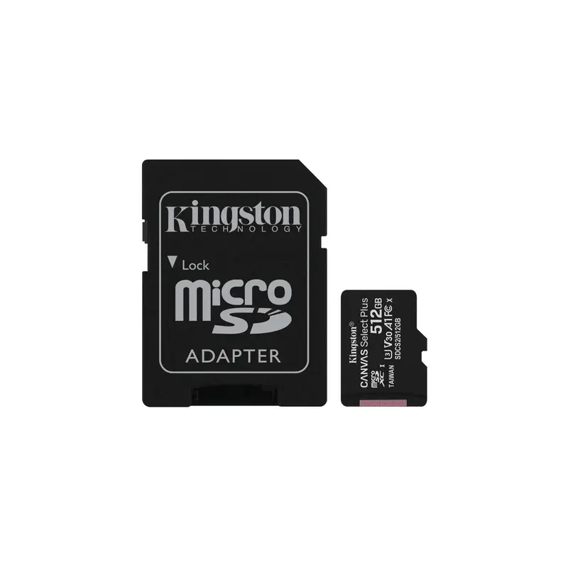 MEMORIA MICRO SDCS3 KINGSTON 512GB CANVAS SEL PLUS G3 150MB SDCS3/512G