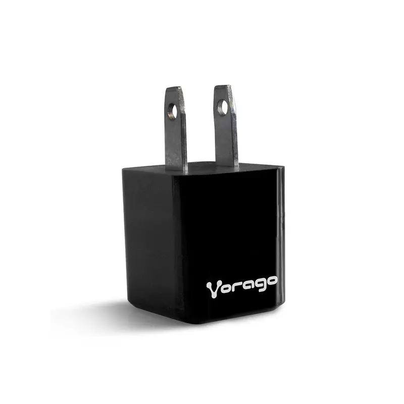 CARGADOR DE PARED VORAGO 1xUSB  2.0 NEGRO AU-105-BK