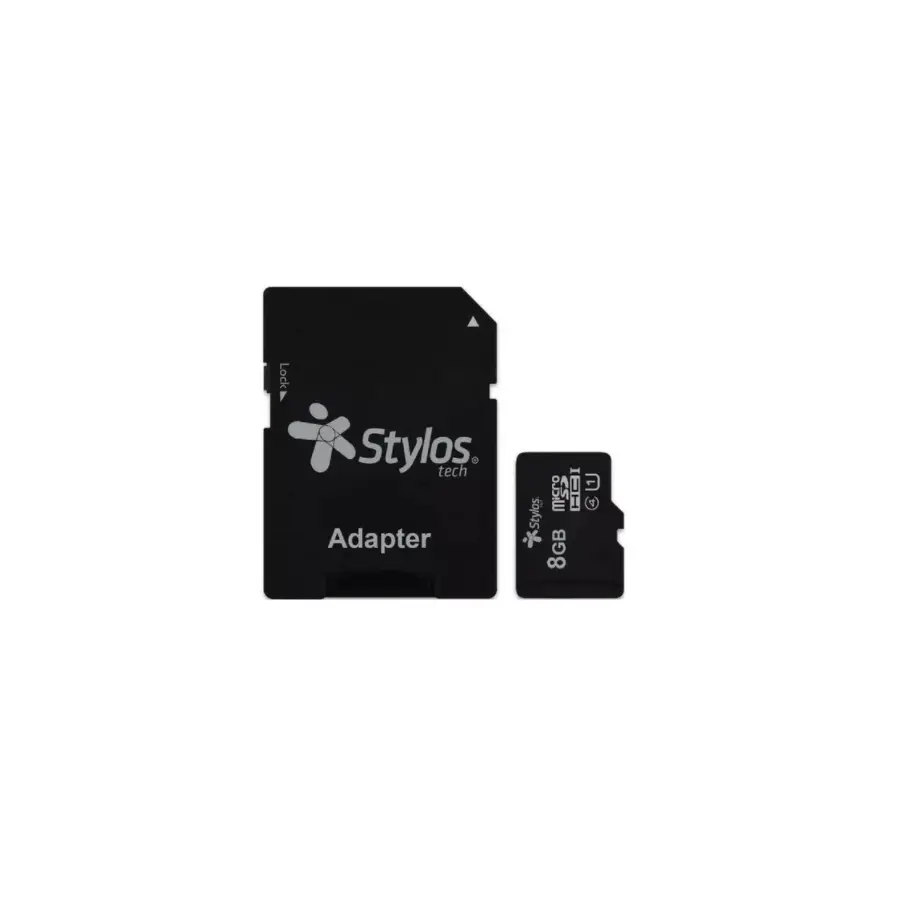 MEMORIA MICRO SD STYLOS 8 GB CLASE 10 CON ADAPTADOR STMSD81B