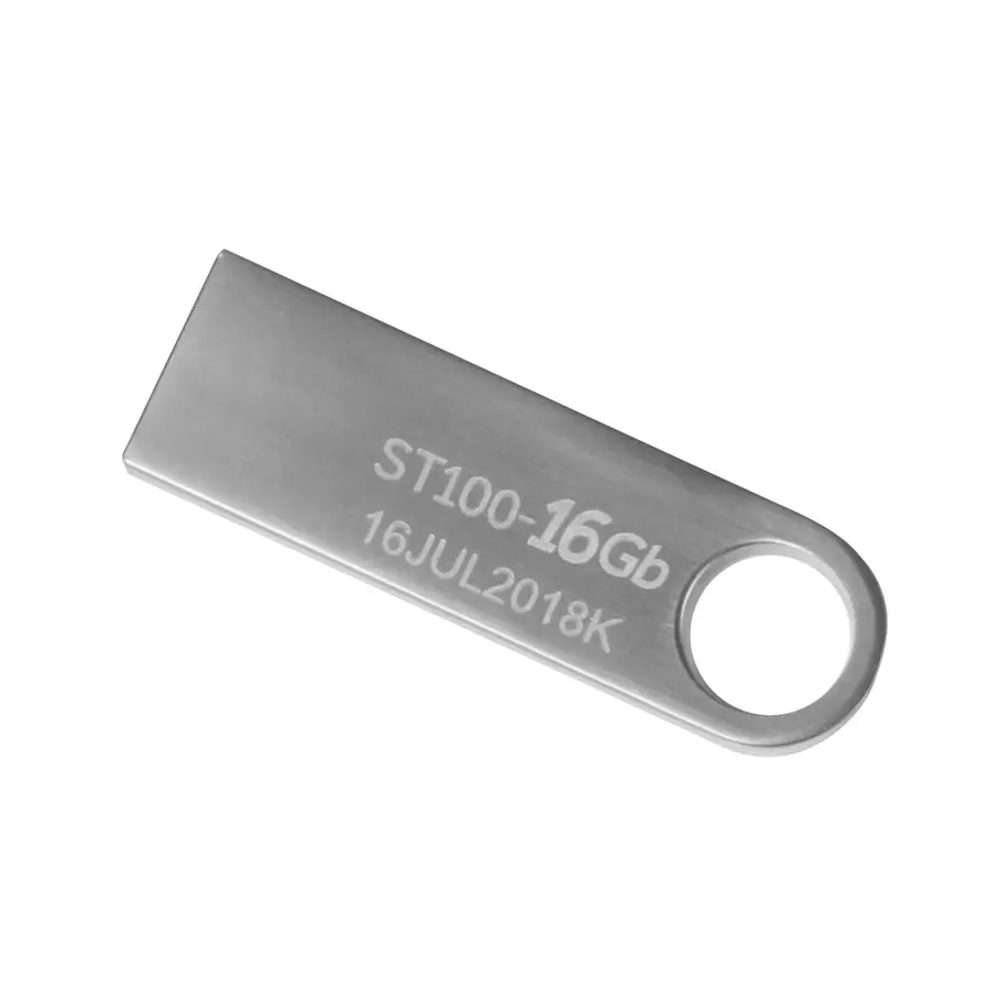MEMORIA USB STYLOS 16 GB ST100 FLASH 2.0 PLATA STMUSB2B