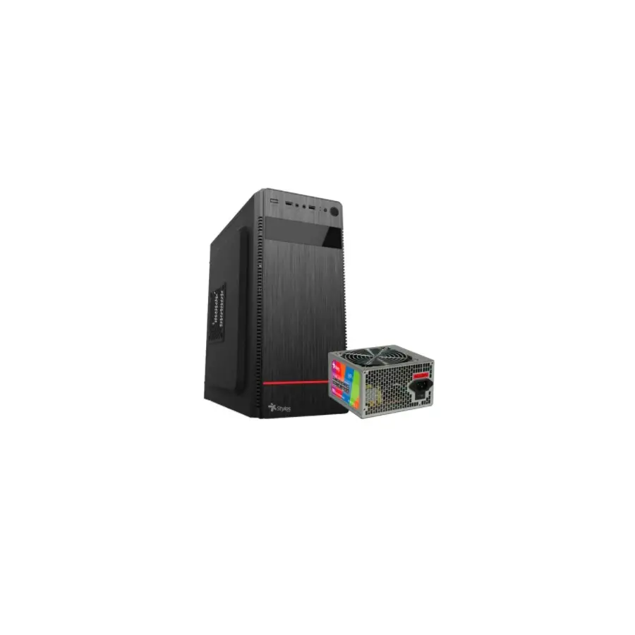 GABINETE STYLOS CGAB2 MEDIA TORRE ATX F-500W NEGRO STPGAC4B