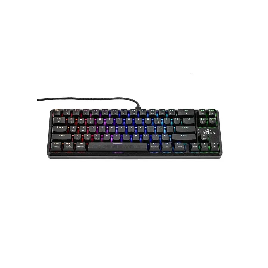 TECLADO GAMER YEYIAN YTM-28209R AKIL S3500 MECANIC SWITCH ROJO RGB/BT