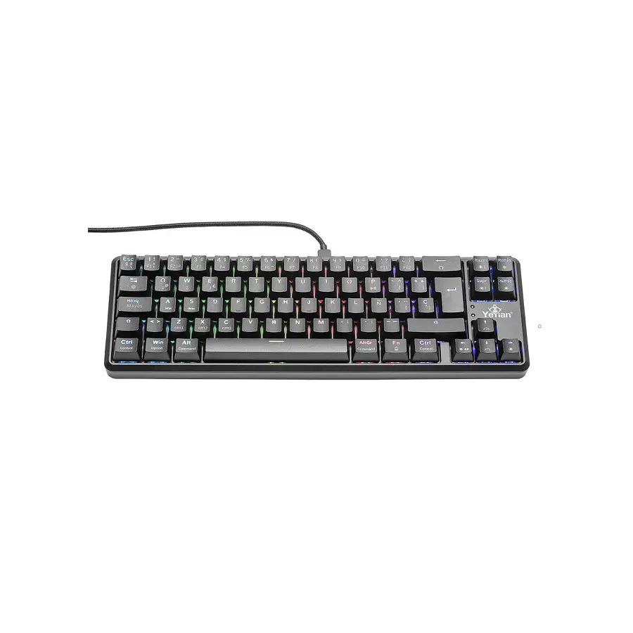 TECLADO GAMER YEYIAN YTM-28210B AKIL S3500 MECANIC SWITCH AZUL RGB/BT