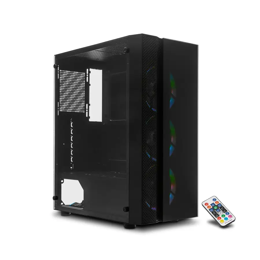 GABINETE YEYIAN GAMER YCH-7S3V-01BK RAPTURE2500CRISTEMPL/3VEN/ATX/ARG