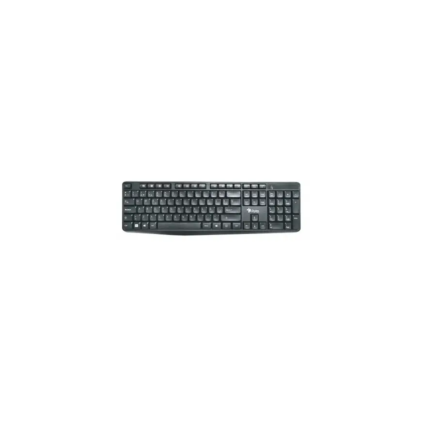 TECLADO STYLOS INALÁMBRICO 105 TECLAS, USB NANO, ESPAÑOL (STPTEC4B)