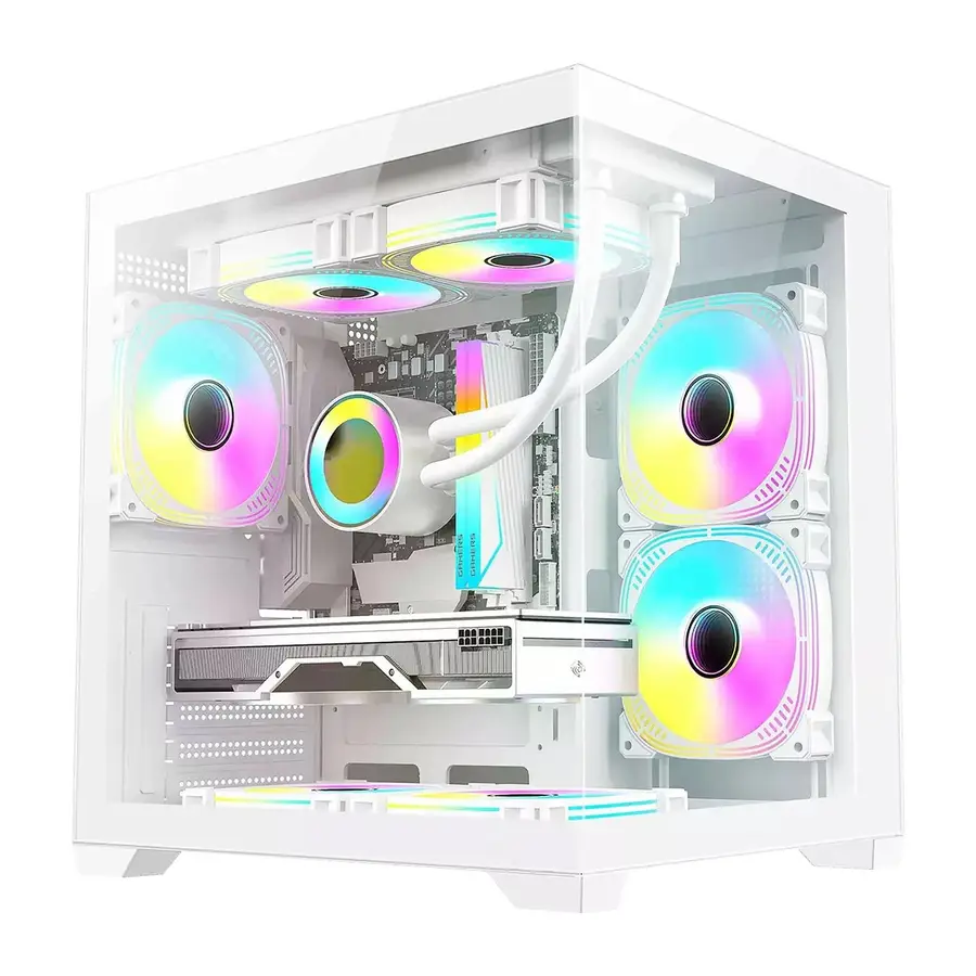 GABINETE XZEAL PANZER II CUBO M-ATX/ITX ARGB BLANCO (XZGAMC2W)