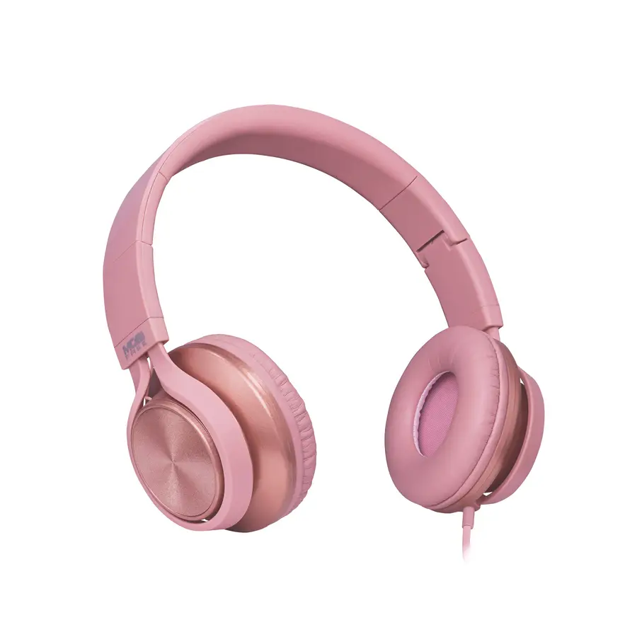 DIADEMA ACTECK ON-EAR CON MICROFONO METALICOS ROSA MB-02011