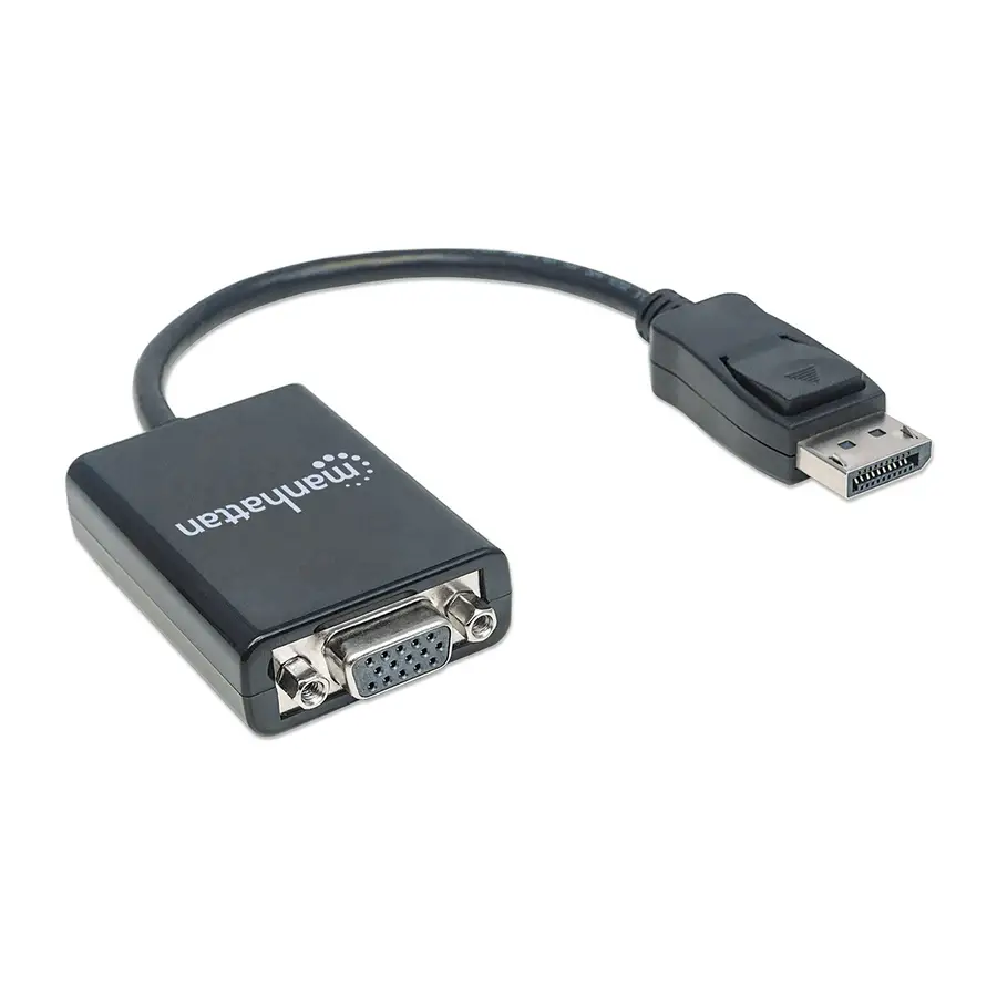 ADAPTADOR MANHATTAN DISPLAYPORT M A VGA H 15CM 151962