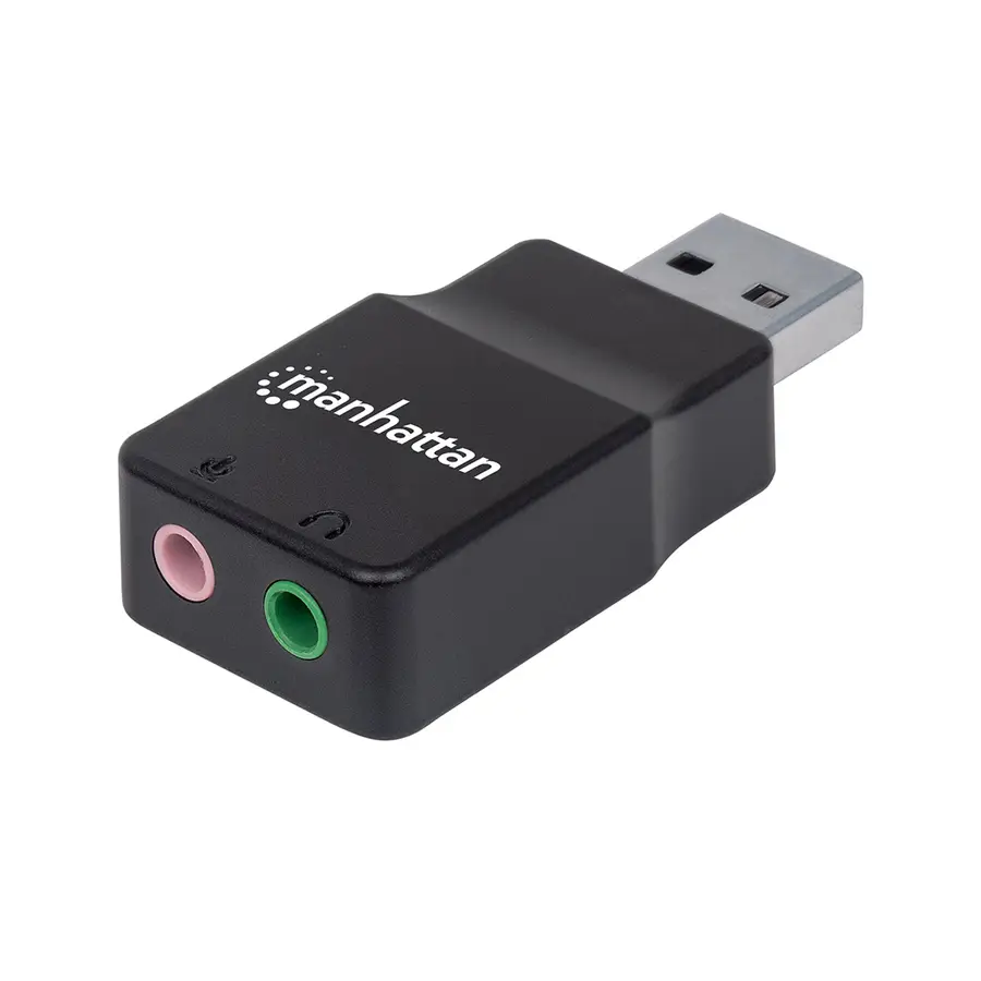 CONVERTIDOR MANHATTAN USB 2.0 A TARJETA SONIDO 2.1 152754