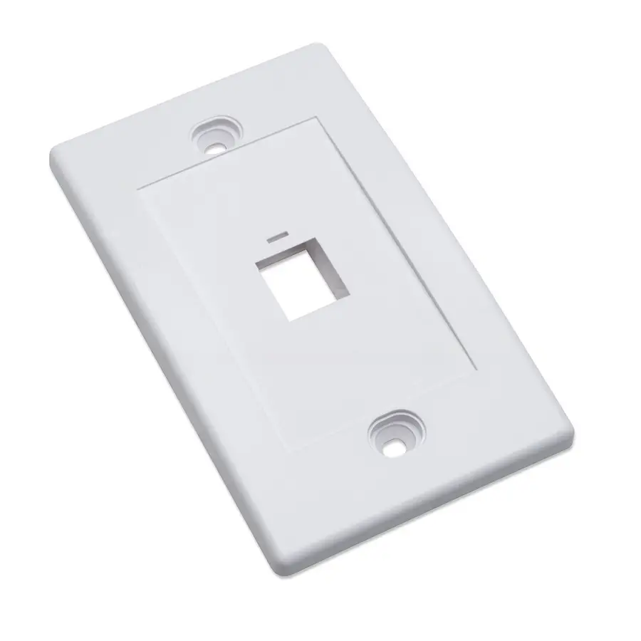TAPA PARA CAJA 1 PERFORACION MONTAJE AL RAS INTELLINET BLANCO 163286
