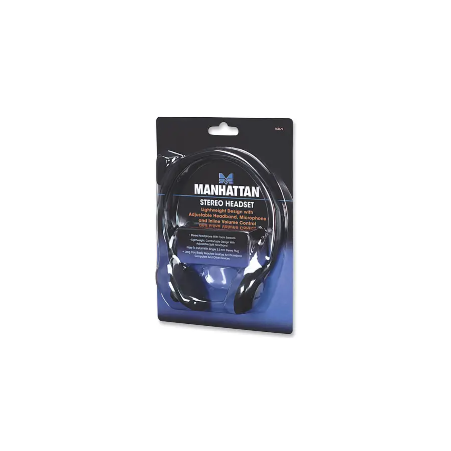 DIADEMA MANHATTAN C/MICROFONO ESTANDAR PLASTICO 164429