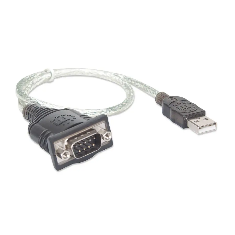 CONVERTIDOR MANHATTAN USB 1.1 A SERIAL DB9M RS232 45CM 205146