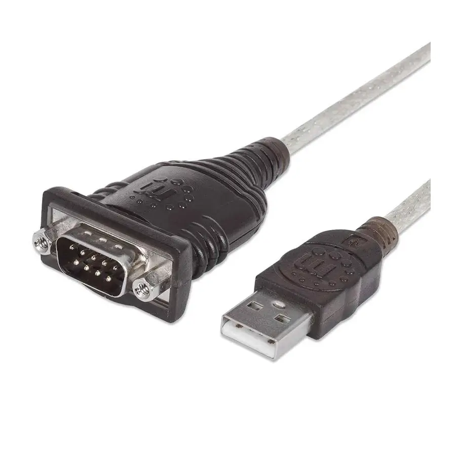 CONVERTIDOR MANHATTAN USB A SERIAL DB9M 45CM PL-2303RA BOLSA 205153