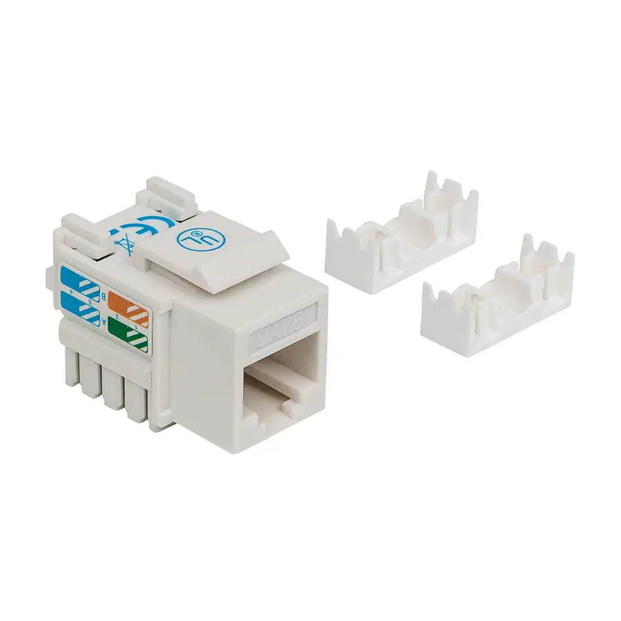 JACK DE IMPACTO UTP CAT6 CALIBE 22 AL 26AWG INTELLINET BLANCO 210591