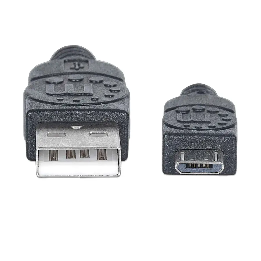 CABLE MANHATTAN USB A MACHO - MICRO B MACHO 1.8M NEGRO 307178
