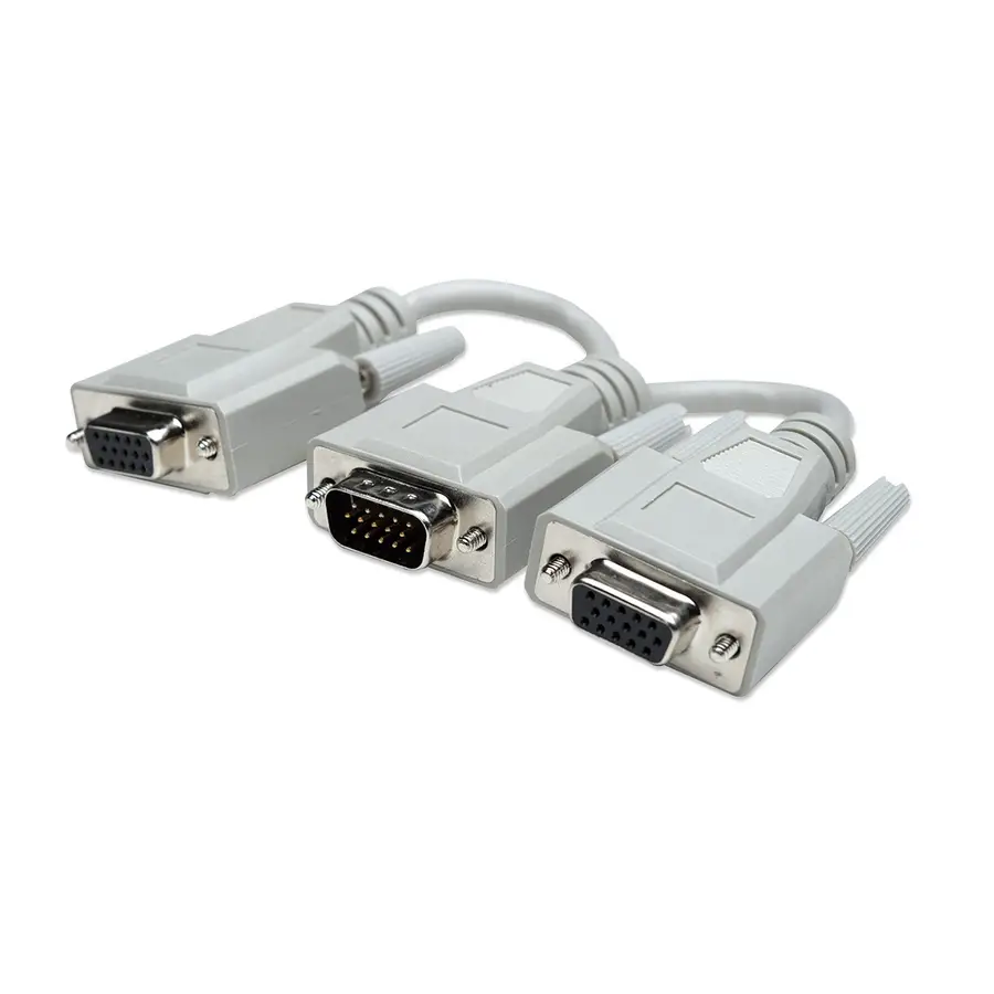CABLE MANHATTAN EN Y VGA PARA MONITOR 1 M A 2 H-HD15, 15CM 328302