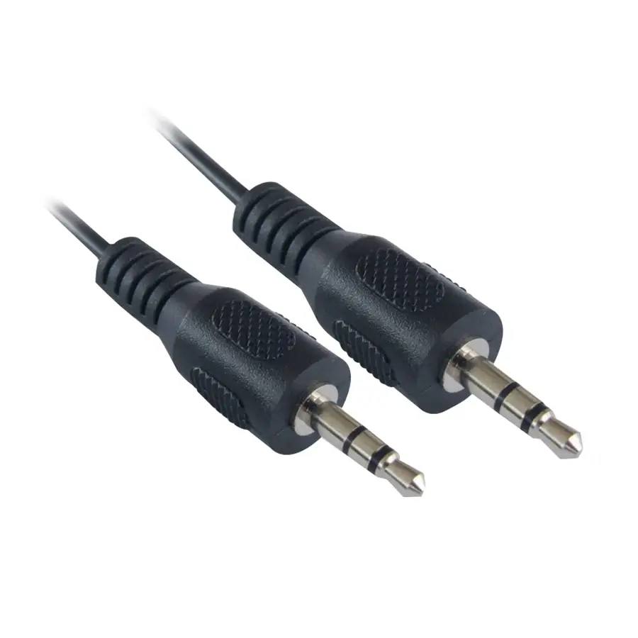 CABLE DE AUDIO MANHATTAN ESTEREO 3.5MM M-M 1.8M NEGRO 334594