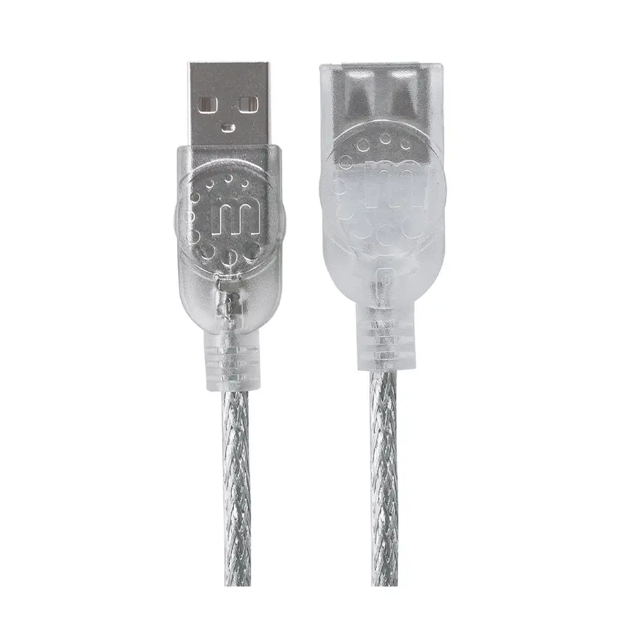 CABLE EXTENSION MANHATTAN USB V2.0 M H 3.0M PLATEADO 480 MBPS 340496